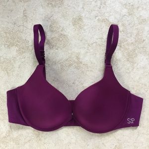 Simone Pérèle Purple Plunge Bra Size 34 B